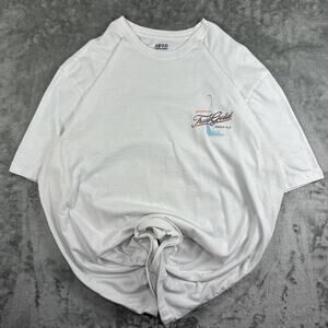 Distressed VTG Style Izod Saltwater True Gold Graphic Boat T-Shirt Mens XXL